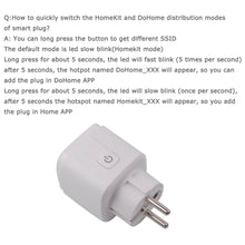 Load image into Gallery viewer, Smart Plug Compatible with Homekit  Wifi Socket Outlet Switch EU/US DoHome APP Alexa/Google Assistant Timer 2.4Ghz Dohome