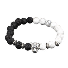 Load image into Gallery viewer, Obsidian Bracelet Buddha Head Gold Bracelet Lava Stone Bead Bracelets